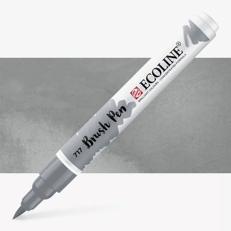 Royal Talens Ecoline stylo pinceau aquarelle gris froid Vente Directe