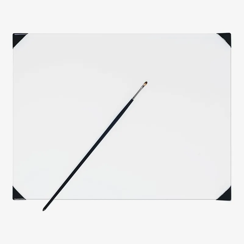 Authentique New Wave Posh palette en verre 30 x 41 cm (12 x 16 in) blanc