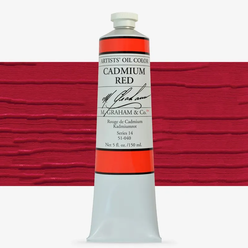 M. Graham peinture à l’huile extra-fine 150 ml rouge cadmium Nouveauté