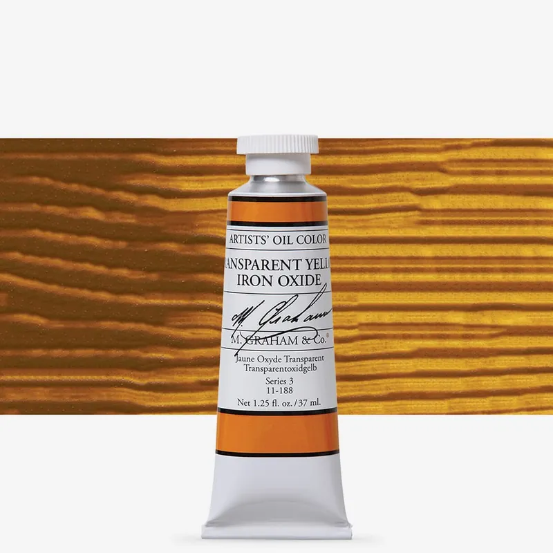 M. Graham peinture à l’huile extra-fine 37 ml oxyde de fer jaune transparent Affaire À Saisir