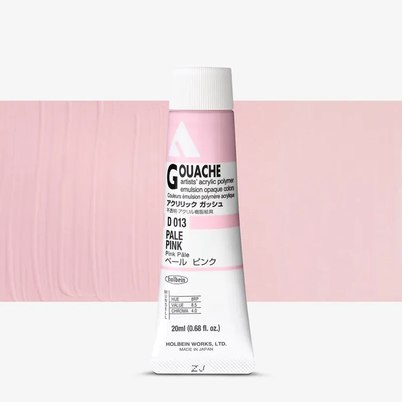 Holbein Gouache Acrylique 20ml Rose pâle Pas Cher