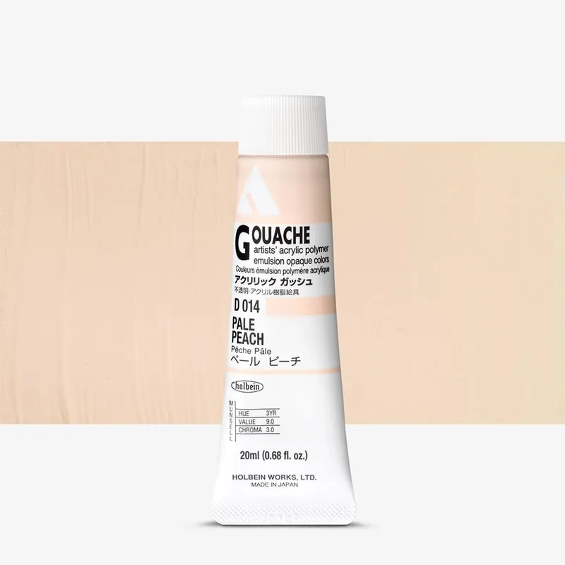 Holbein Gouache Acrylique 20ml Pêche pâle Meilleur Prix