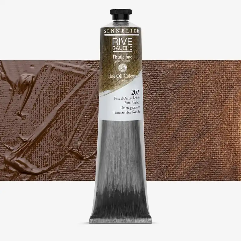 Sennelier Rive Gauche Peinture à l‘Huile 200ml Burnt Umber Quantité Limitée
