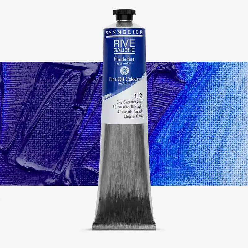 Marque Sennelier Rive Gauche Peinture à l‘Huile 200ml Ultramarine Blue Light