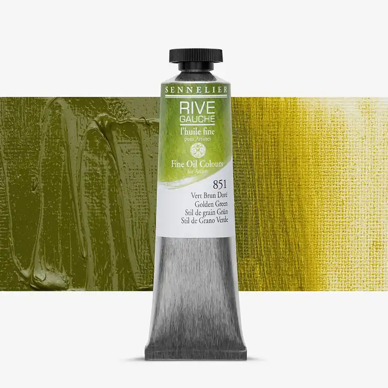 Sennelier Rive Gauche Peinture à l‘huile 40 ml Vert doré Retour Gratuit