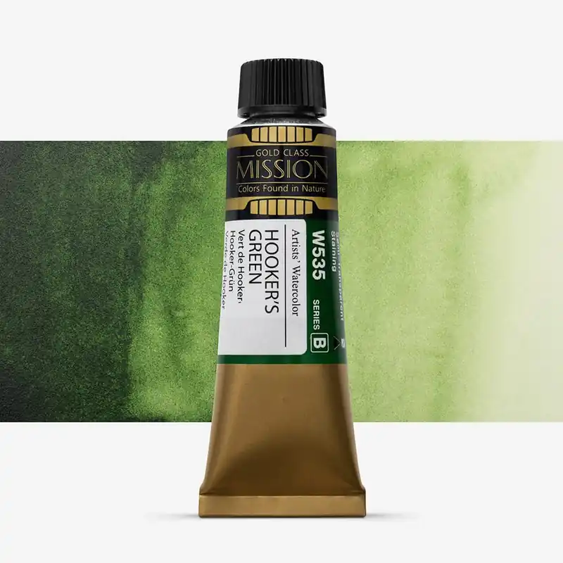 Mijello Mission Gold peinture aquarelle 15 ml vert de Hooker Soldes