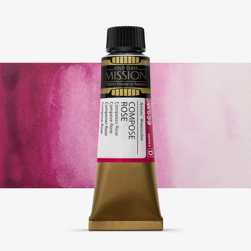 Nouvel Arrivage Mijello Mission Gold peinture aquarelle 15 ml rose Compose