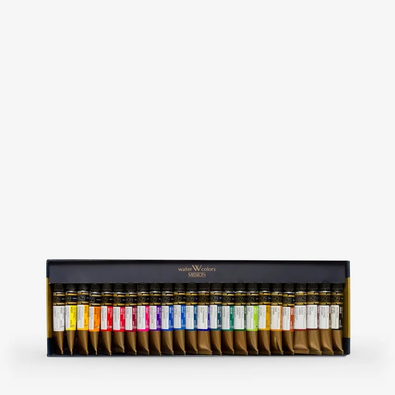 Petit Prix Mijello Mission Gold peinture aquarelle 7 ml set de 24