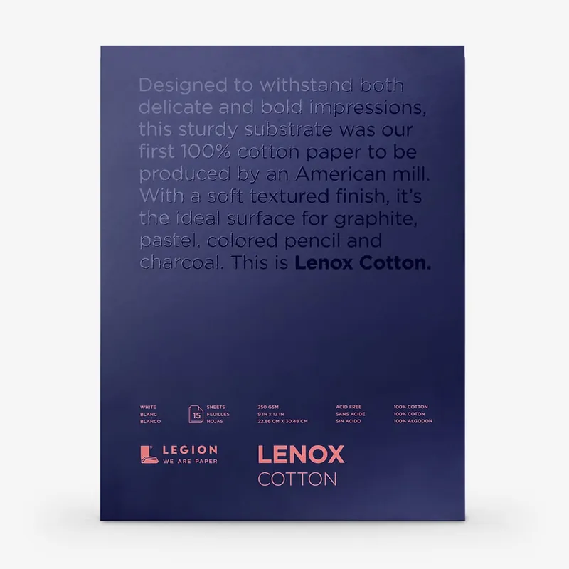 Nouvel Arrivage Lenox 100 Bloc Papier Art de Qualité 250gsm 20x30cm Blanc