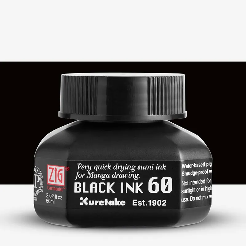 Meilleur Prix Kuretake encre noire 60 ml