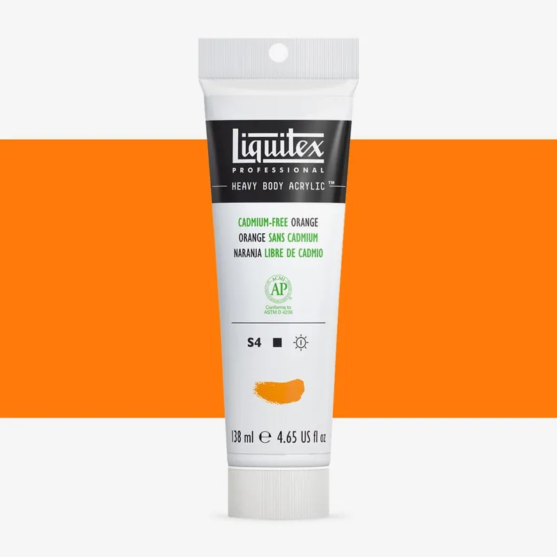 Liquitex Professional Peinture acrylique extra-épaisse 138 ml orange sans cadmium Commander Vite