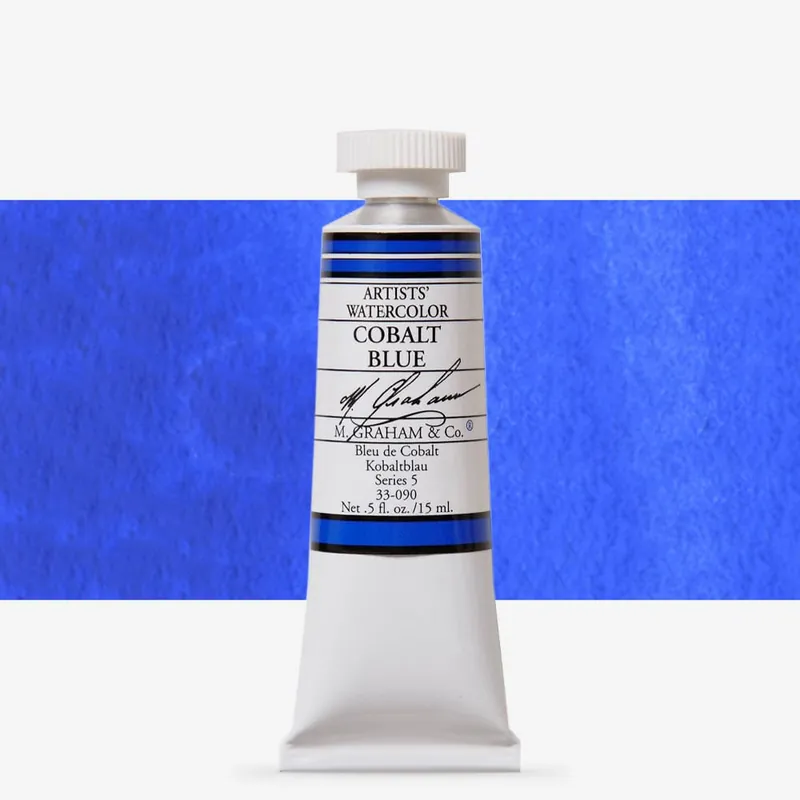 Certifié M. Graham aquarelle extra-fine pour artistes 15 ml bleu cobalt