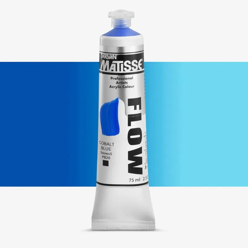 Derivan Matisse Flow Peinture Acrylique 75ml Cobalt Blue Bon Plan