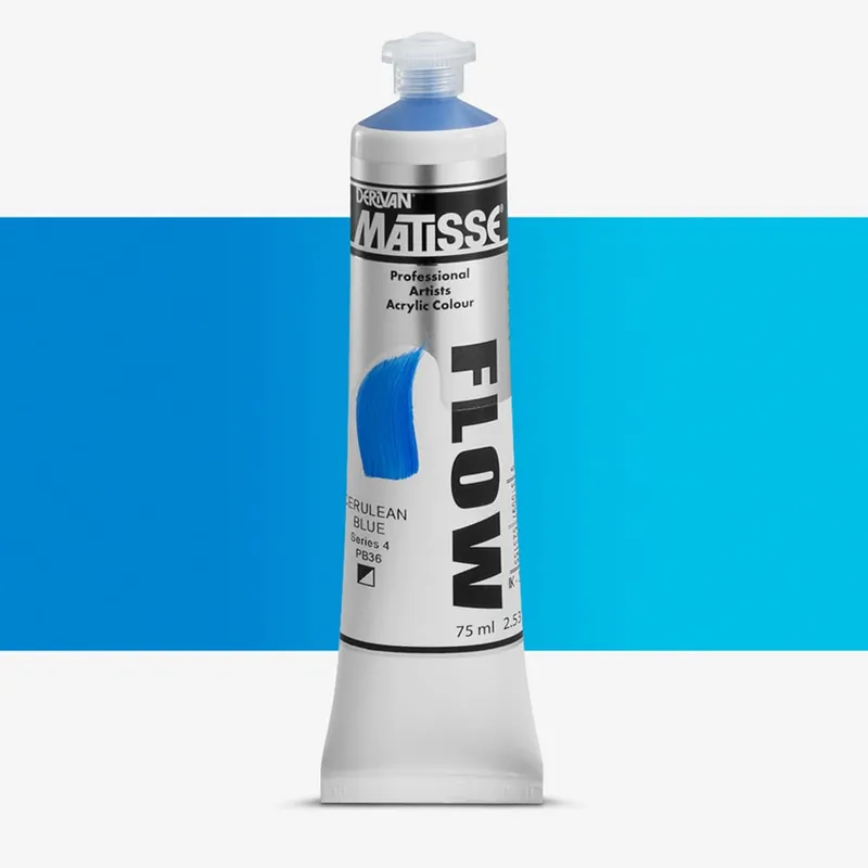 Petit Prix Derivan Matisse Flow Peinture Acrylique 75ml Cerulean Blue