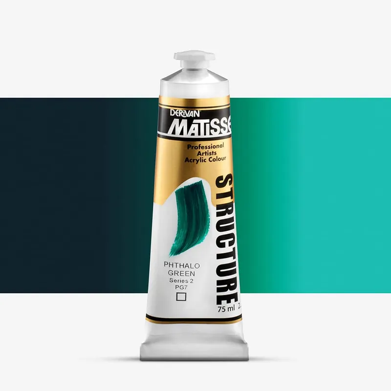 Seulement Aujourd'hui Derivan Matisse Structure Peinture Acrylique 75ml Phthalocyanine Green