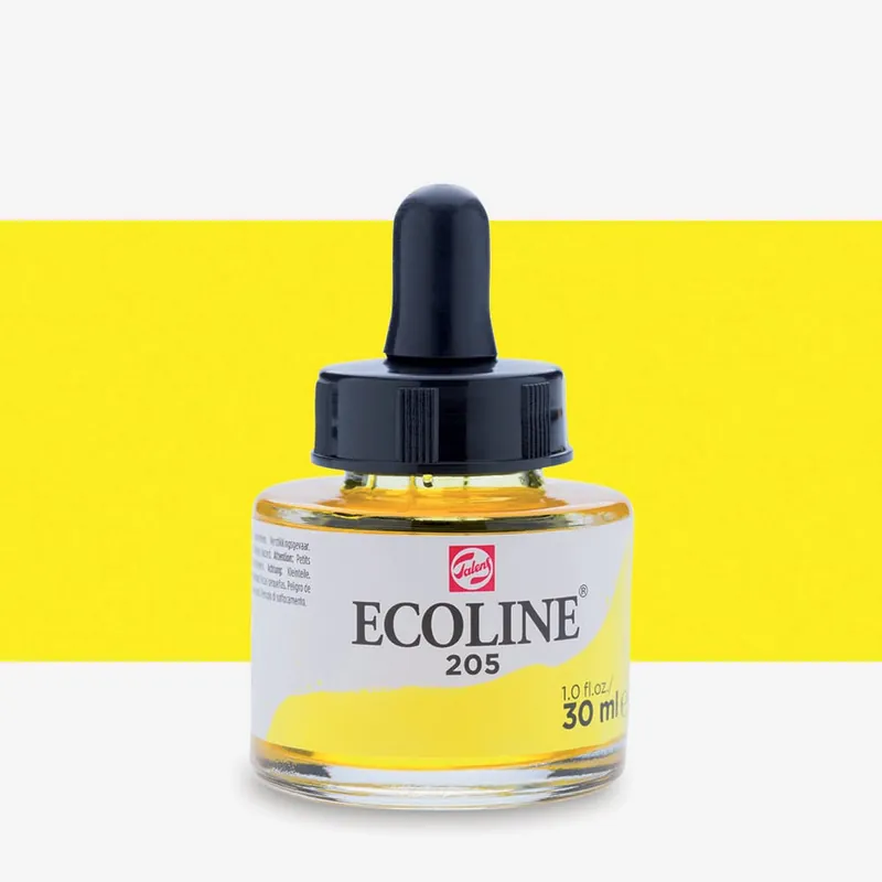Authentique Royal Talens Ecoline encre aquarelle liquide 30 ml jaune citron
