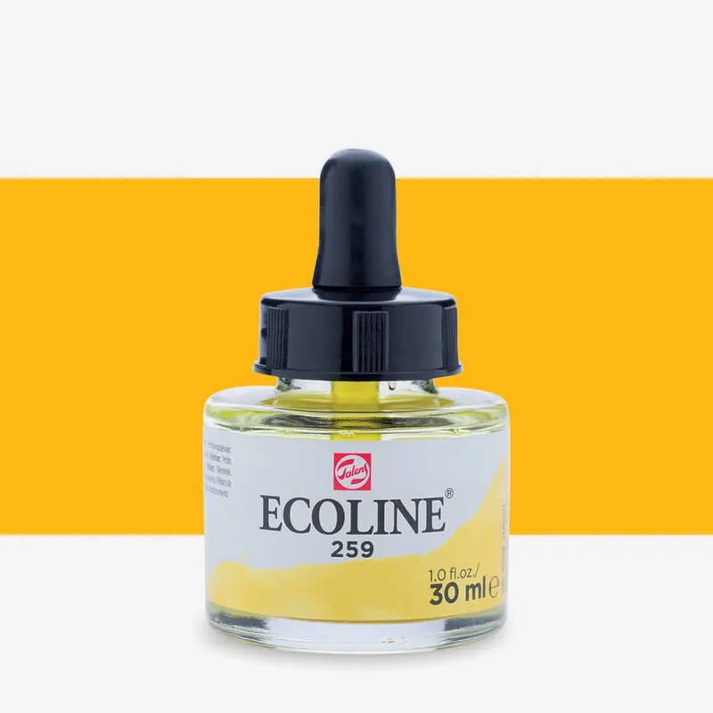 Certifié Royal Talens Ecoline encre aquarelle liquide 30 ml jaune sable