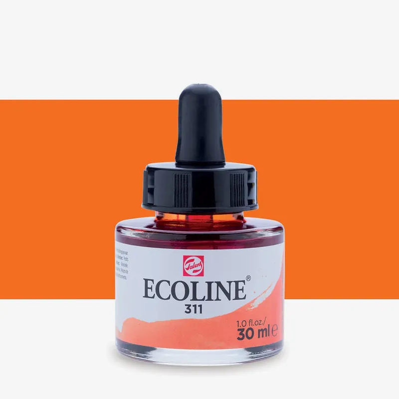Usine Directe Royal Talens Ecoline encre aquarelle liquide 30 ml vermillon