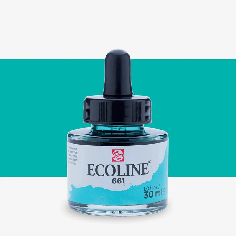 Royal Talens Ecoline encre aquarelle liquide 30 ml vert turquoise Promotion