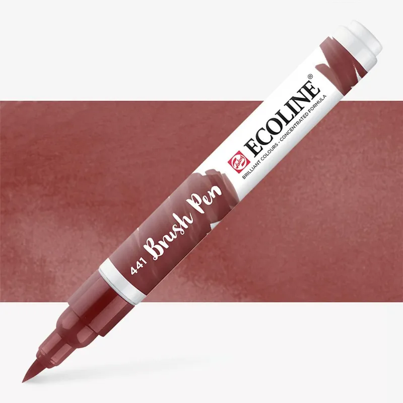Royal Talens Ecoline feutre pinceau aquarelle acajou Soldes