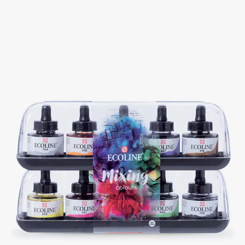 Acheter Direct Royal Talens Ecoline encre aquarelle liquide 30 ml set de mélange de 10
