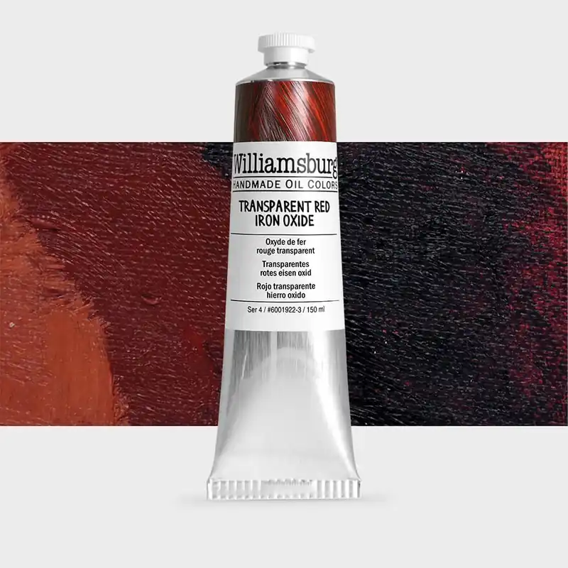 Williamsburg peinture à l’huile 150 ml (5 oz) oxyde de fer rouge transparent Populaire