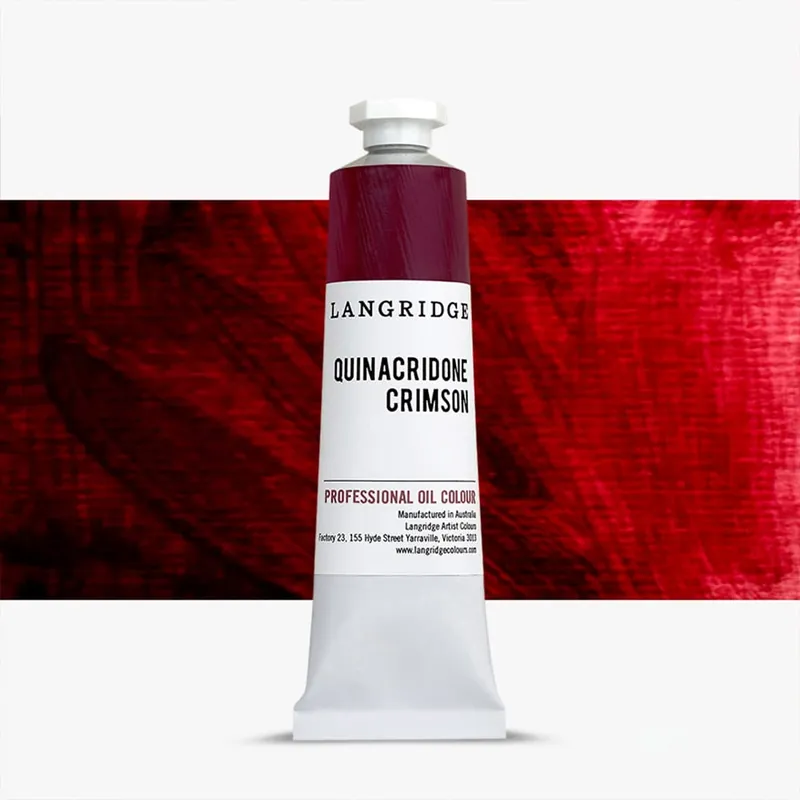 Langridge Peinture à l‘Huile 40ml Quinacridone Crimson Commander Maintenant