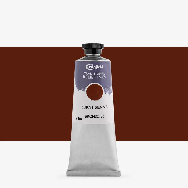 Petit Prix Cranfield encre traditionnelle pour gravure (relief) 75 ml terre de Sienne brûlée