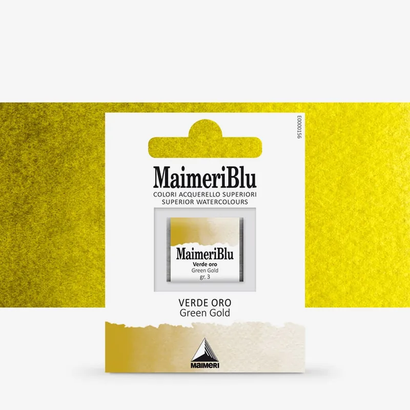 MaimeriBlu Peinture Aquarelle Demi- godet Green Gold Acheter Direct