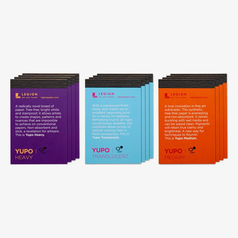 Yupo Bloc de papier aquarelle 6.3x9.5cm Lot de 12 Meilleure Vente
