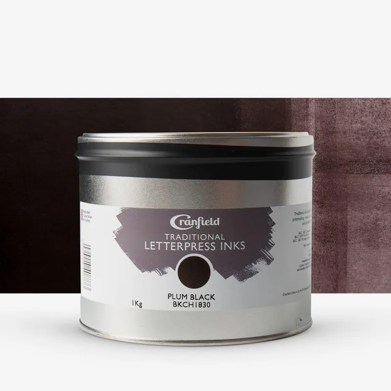 Cranfield encre traditionnelle pour impression typographique 1 kg noir prune Prix Promo