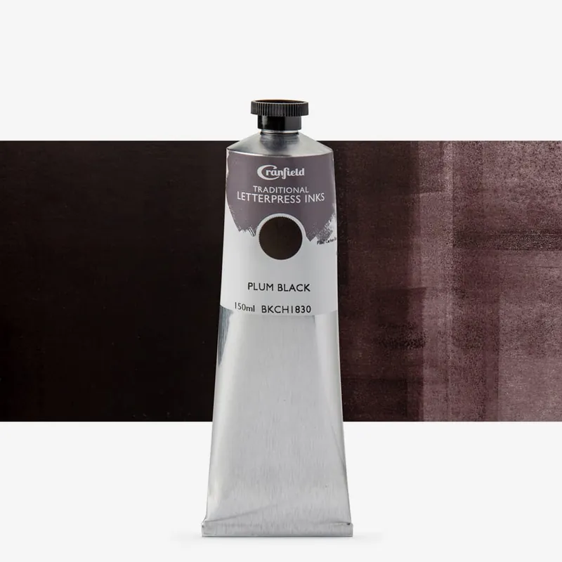 Cranfield encre traditionnelle pour typographie (letterpress) 150 ml noir prune Haute Qualité