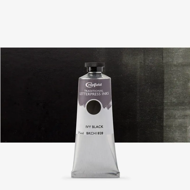 Pas Cher Cranfield encre traditionnelle pour letterpress 75 ml noir lierre