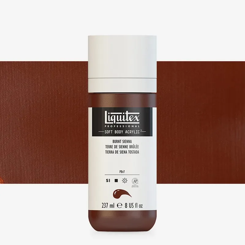 Liquitex Professional peinture acrylique Soft Body 237 ml terre de Sienne brûlée Retour Gratuit