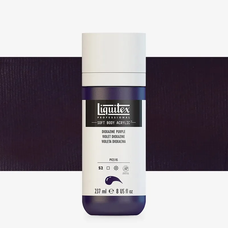 Prix Promo Liquitex Professional peinture acrylique Soft Body 237 ml violet dioxazine
