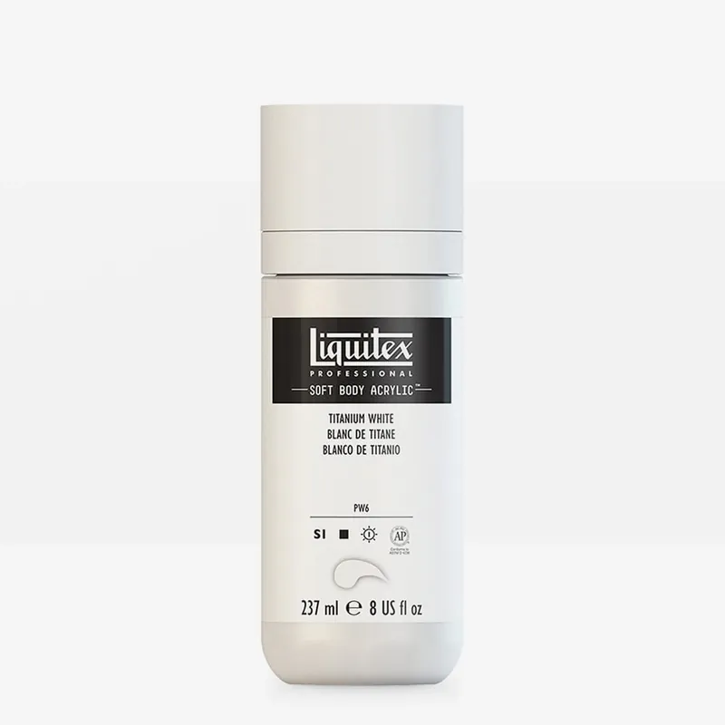 Satisfait Ou Remboursé Liquitex Professional Peinture acrylique Soft Body 237 ml blanc titane
