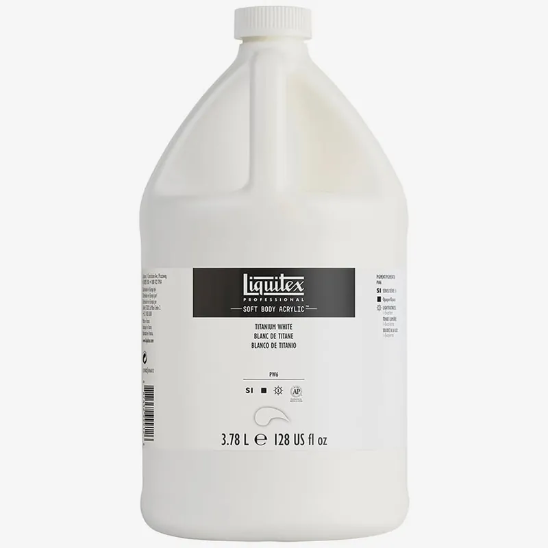 Liquitex Professionnel Peinture acrylique Soft Body 3780 ml blanc de titane Commande En Gros