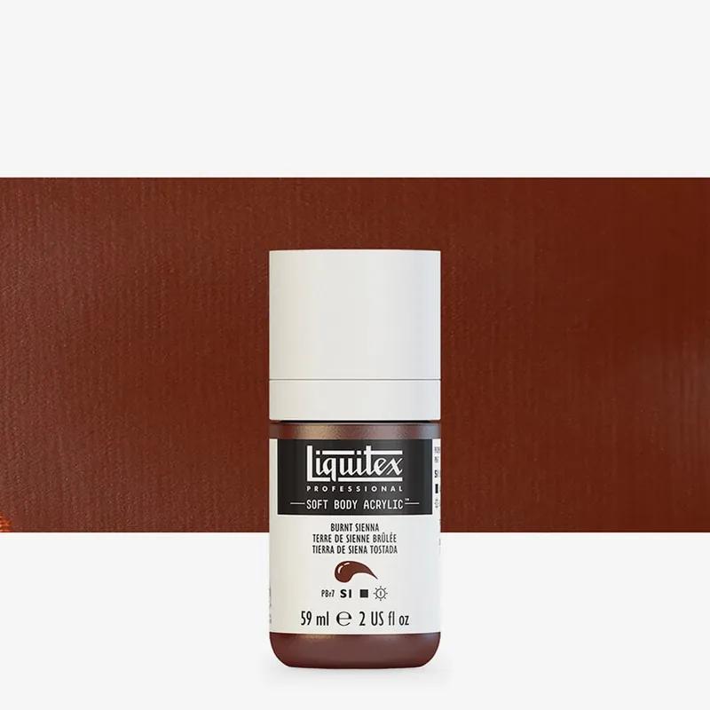 Expédition Rapide Liquitex Professional peinture acrylique fluide 59 ml terre de Sienne brûlée