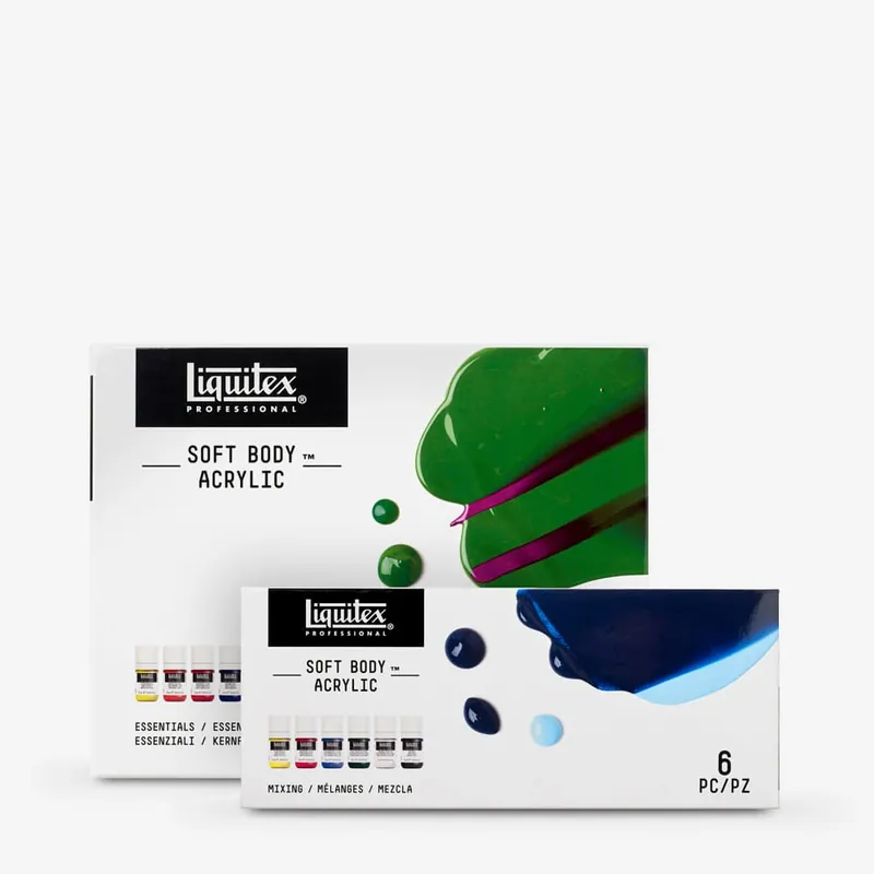 Meilleure Vente Liquitex Sets de peinture acrylique professionnelle Soft Body