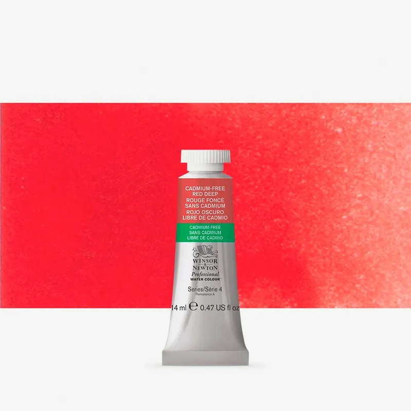 Nouveauté Winsor & Newton Aquarelle Professionnelle 14 ml Rouge foncé sans cadmium