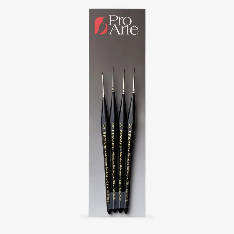Achetez Aujourd&rsquo;hui Pro Arte Série Miniature MP set de 4 pinceaux en étui
