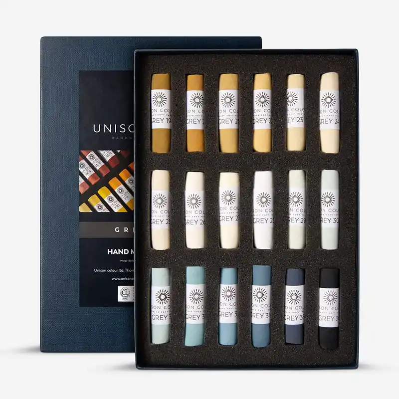 Unison Colour Pastel tendre set de 18 gris 19-36 Nouveauté