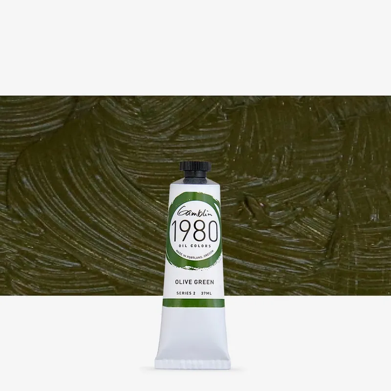 Haute Qualité Gamblin Peinture à l’huile 1980 37 ml vert olive