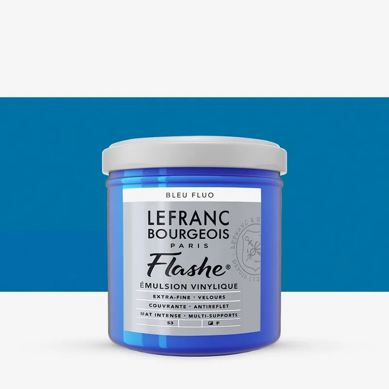 Lefranc & Bourgeois Flashe Vinyl Emulsion Paint 125ml Fluorescent Blue (083) Top Vente