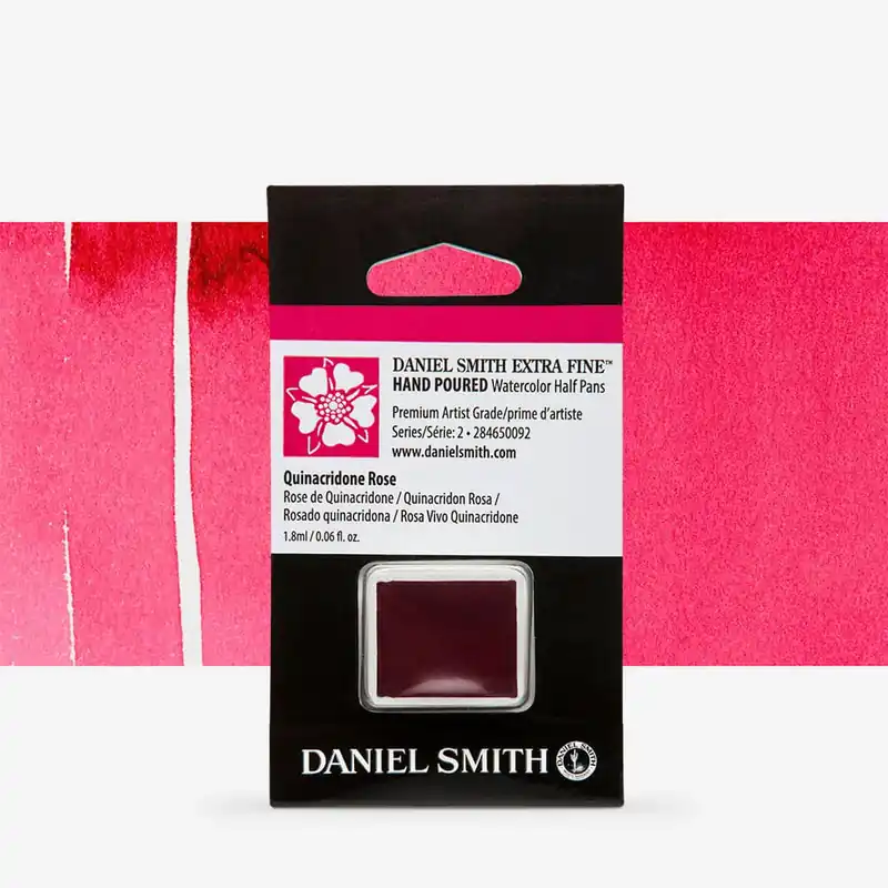 Achat Immédiat Daniel Smith Aquarelle Extra-Fine Demi-godet Rose quinacridone Série 2