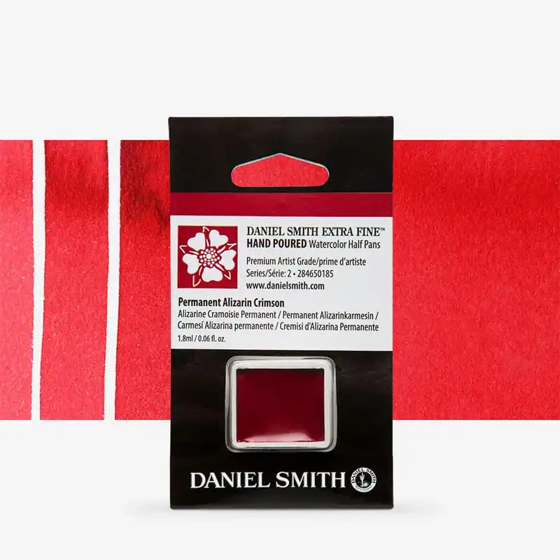 Daniel Smith Aquarelle Extra-Fine Demi-godet Cramoisi d’alizarine permanent Série 2 Remise