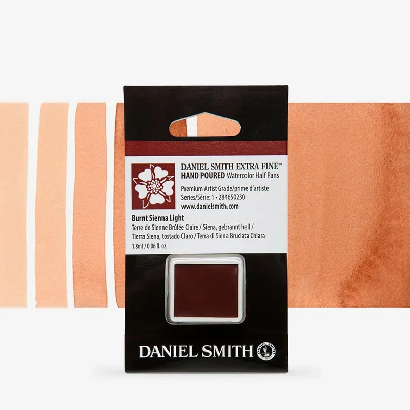 Daniel Smith Aquarelle Extra-Fine Demi-godet Terre de Sienne brûlée claire Série 1 Must-Have