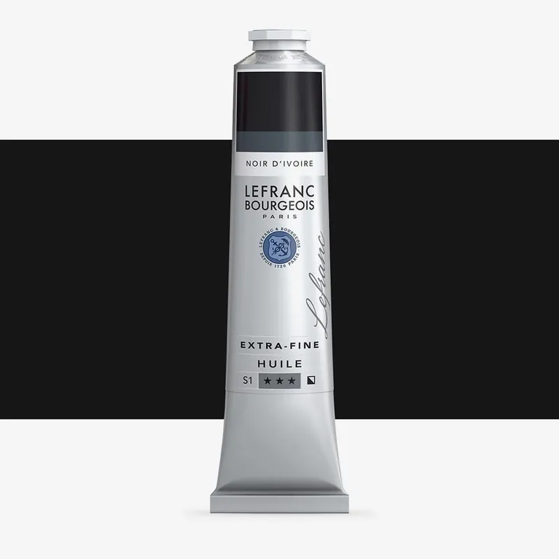 Lefranc & Bourgeois Extra Fine Oil Paint 200ml Ivory Black Meilleure Vente
