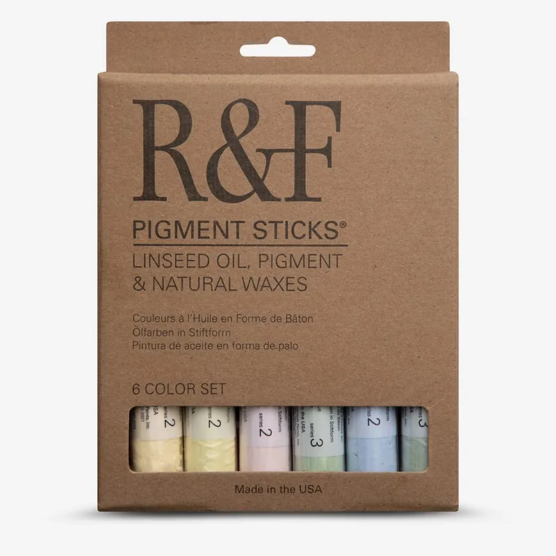 Top Vente R&F Set de bâtons de pigment 38 ml Set chromatique 6 couleurs
