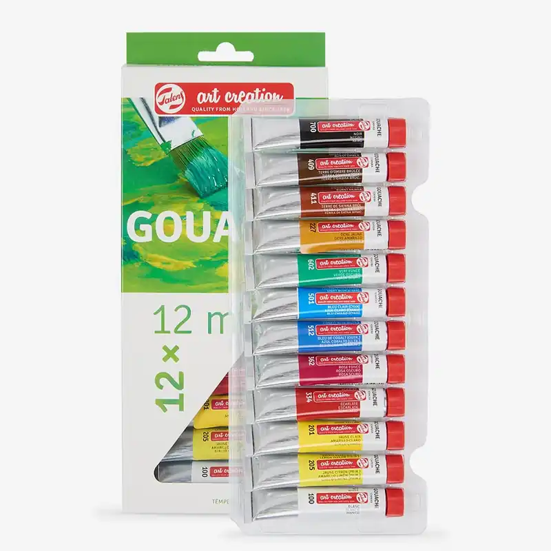 Expédié Aujourd&rsquo;hui Royal Talens Art Creation peinture gouache 12 ml coffret de 12